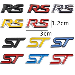 สติกเกอร์โลโก้ สําหรับตกแต่งพวงมาลัยรถยนต์ Ford new Mondeo Focus Fiesta ST logo RS