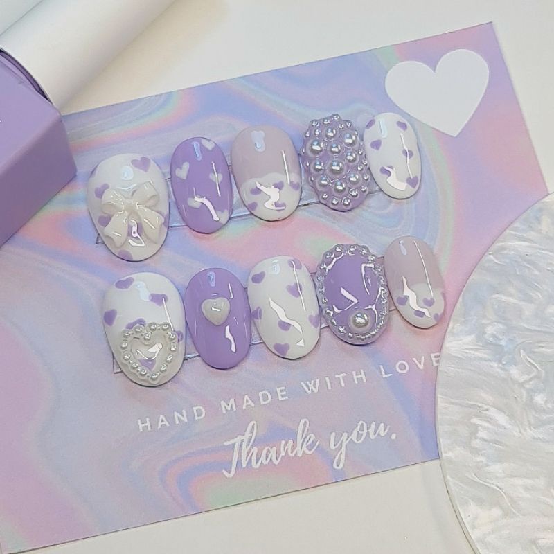 เล็บปลอมสำเร็จรูป💅 Nails A101💜🤍