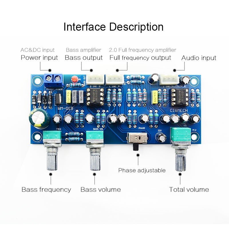 2.1 Channel Subwoofer Preamp Board Low Pass Filter Pre-Amp Ne5532 ราคา ถูกที่สุด ดีลบีเคเค แกลเลอรีภาพที่ 2