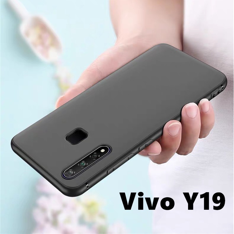 Case TPU VIVO Y19 เคสซิลิโคนนิ่ม สวยและบางมาก สีดํา สินค้าพร้อมส่ง