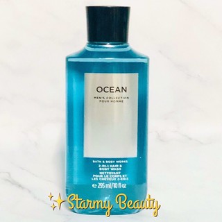 เจลอาบน้ำ และสระผมผู้ชาย  Bath &amp; Body Works  Signature Mens Collection  "Ocean" สร้างเสน่ห์ตัวหอมมั่นใจตลอดวัน