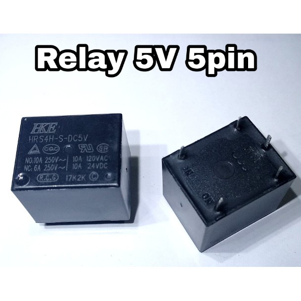 รีเลย์ 5v 12v 24v - 5 Pin 10A Ampere 5 12 โวลต์ HRS4H-S-DC5V HRS4H-S-DC12V HRS4H-DC24V HKE