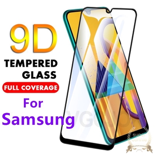 กระจกนิรภัย 9H สำหรับ Samsung A50 A30s A50s A11 A21s A03S A22 A51 A71 A30 A20 A10 M10 M10s A10s A20s M11 9D กระจก ป้องกันเต็มรูปแบบ