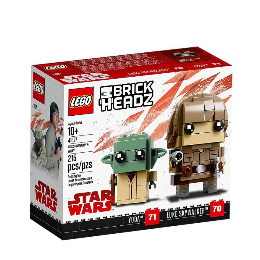 LEGO BrickHeadz Luke Skywalker & Yoda 41627