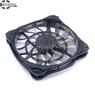 PC Fan 120mm Slim 15mm Thickness, Quiet Computer Cooling Fans, 53.6CFM 120X15mm PWM Controlled with De-vibration Rubber