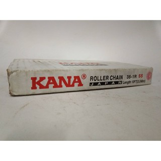 KANA โซ่สแตนเลสเดี่ยวเบอร์ 35-1R 10ฟุต=1กล่อง โซ่ส่งกำลัง โซ่ลำเลียง KANA Roller Chain 35-1R KANA แท้100% !!! ราคาดี !!!