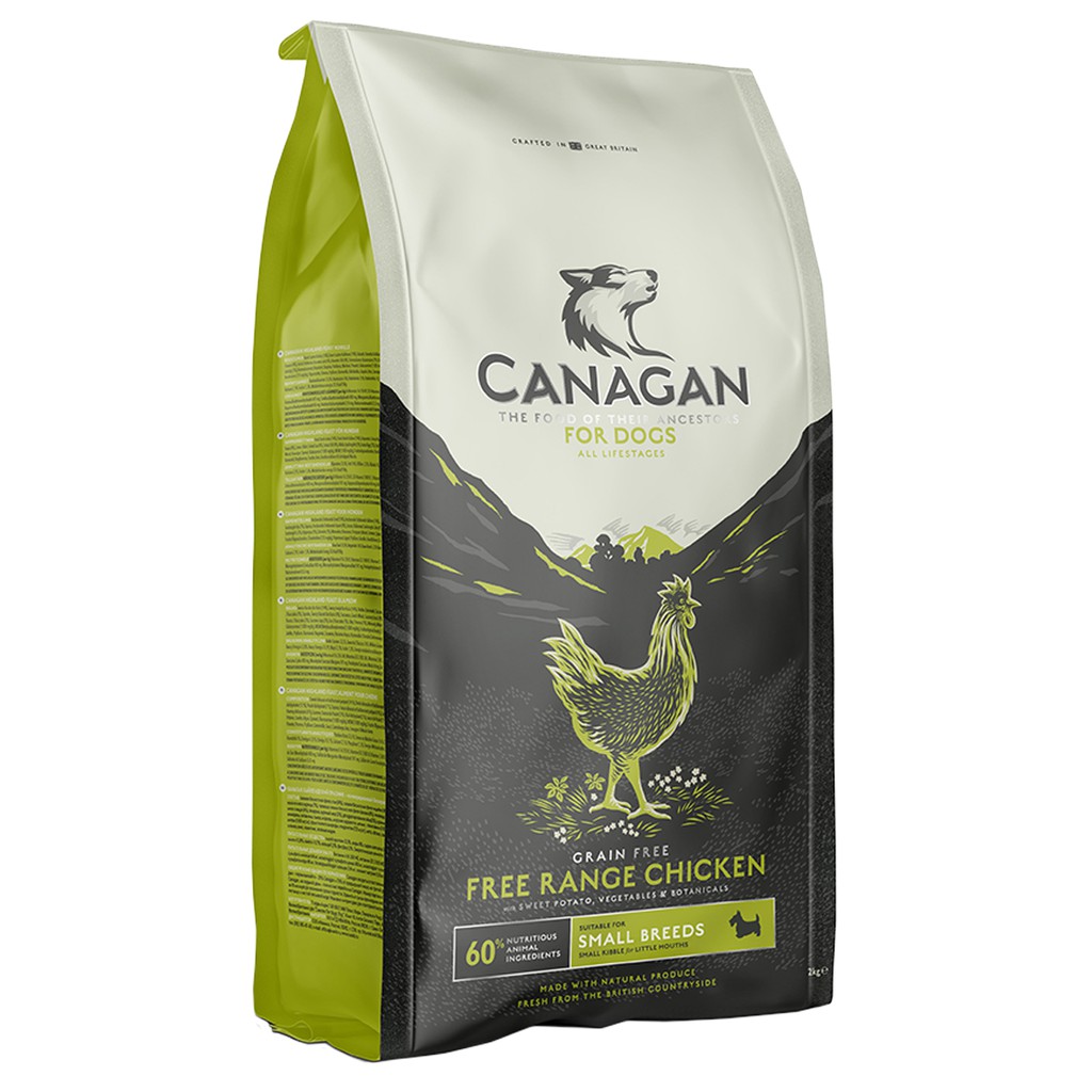 Canagan คานาแกน อาหารสุนัข พันธุ์เล็ก สูตร ไก่ ฟรีเรนจ์ ขนาด 2 กิโลกรัม