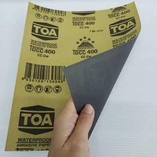 TOA (ยกแพ็ค 60 แผ่น) กระดาษทราย ทีโอเอ กระดาษทรายน้ำ DCC กระดาษทรายน้ำขัดเหล็ก โลหะ เบอร์ 80 - 2000