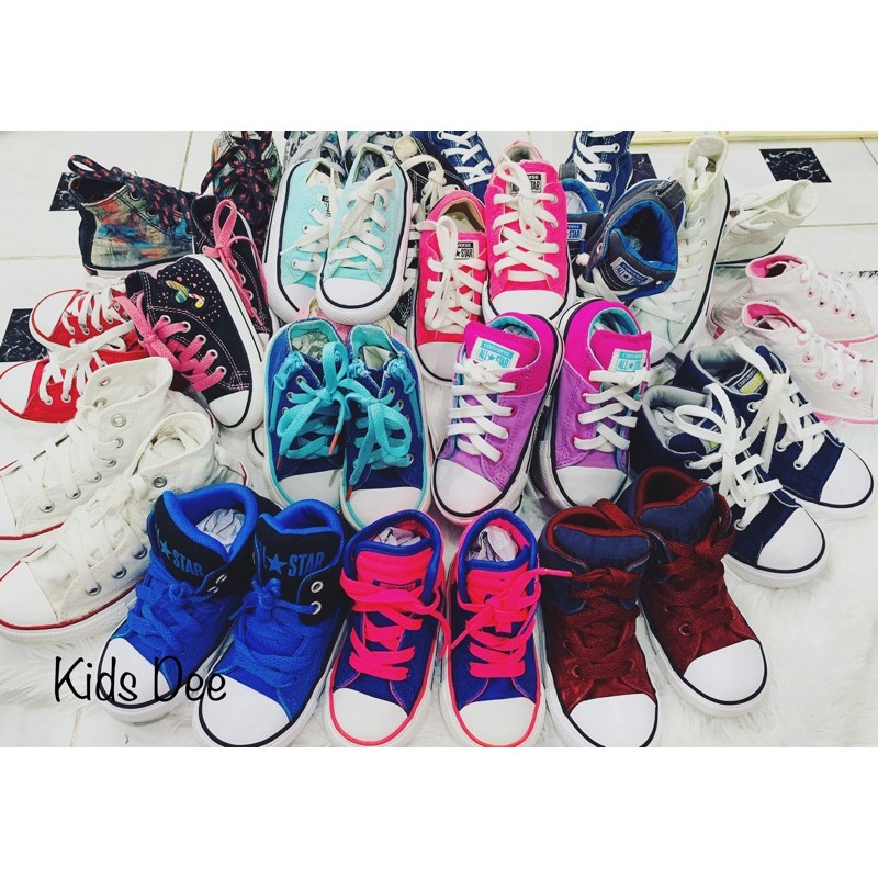 รองเท้าเด็กหุ้มข้อ converse ใส่เท่ห์ แท้ มือสองสภาพใหม่ๆ