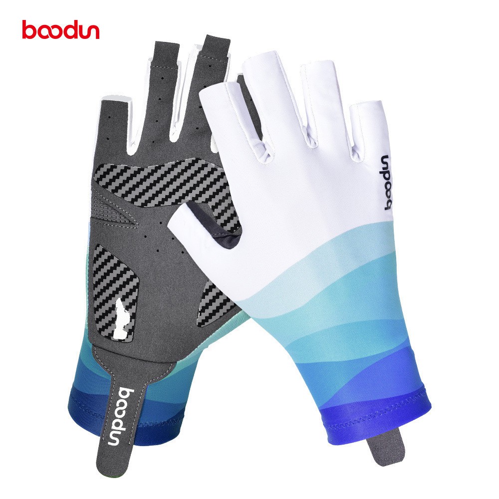 ใหม่ Ocean Series ถุงมือปั่นจักรยาน Ice Milk Breathable Anti-Slip Anti-Shock ขี่จักรยานถุงมือกีฬา