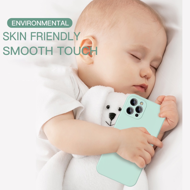 เคสโทรศัพท์มือถือ ยางซิลิโคนนิ่ม TPU ทรงสี่เหลี่ยม สีดํา สําหรับ iPhone 7 8 6 Plus 7Plus 8Plus 6Plus 6sPlus 6S Plus SE 2020 i6s i7 i8 - รูปที่ 4