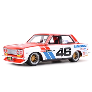 Maisto 1:24 BRE Datsun 510 รถหล่อแบบคงที่โมเดลของเล่นงรถยนต์านอดิเรกของสะสม