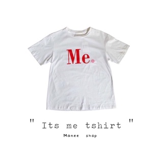 🌈𝑵𝑬𝑾 𝑵𝑬𝑾 🌈Its me tshirt พร้อมส่ง เสื้อยืดคอกลมสกรีนลาย Me. ผ้าคอตตอนอย่างดี