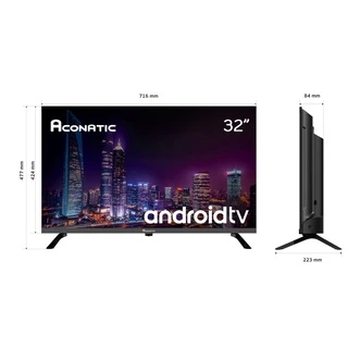 Aconatic LED ขนาด 32 นิ้ว รุ่น 32HS600AN ระบบปฏิบัติการ Google TV/Android TV HD