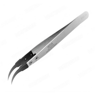 VETUS ESD Replaceable Tip Stainless Steel Tweezers ESD-7A