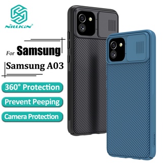 Nillkin CamShield เคสโทรศัพท์ Samsung Galaxy A03 เคสกล้อง เลื่อน ป้องกัน หรูหรา แข็ง PC กันกระแทก ฝาหลัง