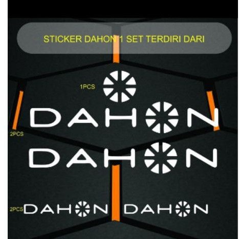 สติ๊กเกอร์ตัดจักรยานพับ Dahon/ สติ๊กเกอร์ Seli Dahon