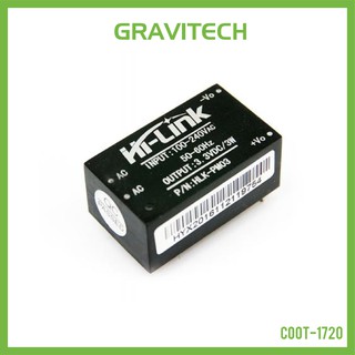 [Gravitechthai]Hi-Link AC-DC 100-240VAC to 3.3VDC Buck Step Down Power Supply Module