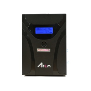 SYNDOME UPS (เครื่องสำรองไฟฟ้า) รุ่น ATOM 1000-LCD (1000VA/600WATT) **รับประกัน 2 ปี**