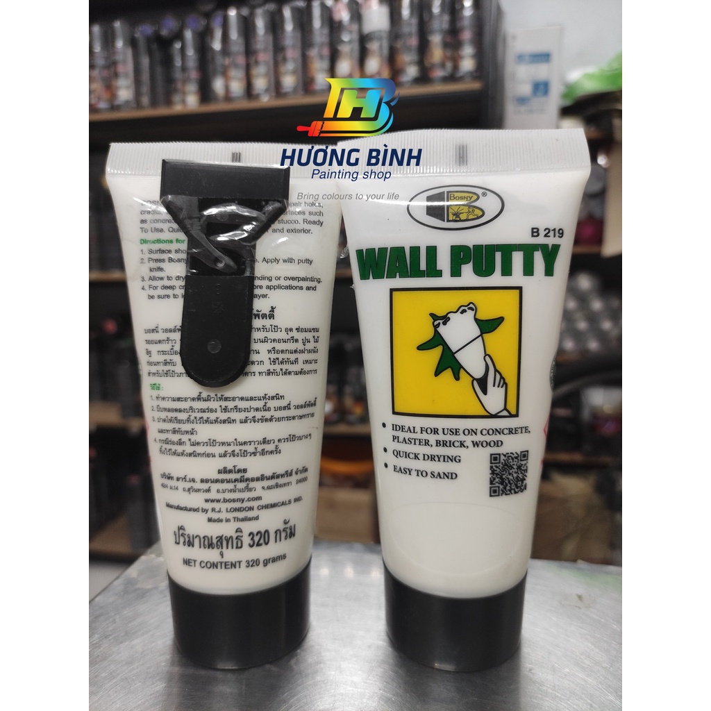 Bosny Wall Putty Tube - Bosny Wall Putty (หลอด 320g)