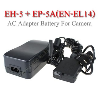 EH-5 + EP-5B AC Adapter Battery EN-EL15 for NikonCamera D810 D800 D600 D7200แบตเตอรี่แบบเสียบปลั๊กไฟ