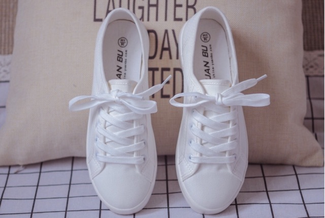 [พร้อมส่ง🇹🇭] 26 ผ้าใบขาวล้วน มี s.35-44 - รูปที่ 2