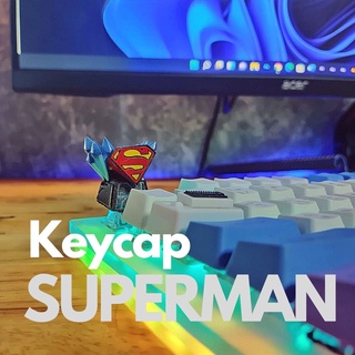 ส่งฟรี Keycap Custom superman คีย์แคป ส่งจากไทย เรซิ่น ทำสีเองได้