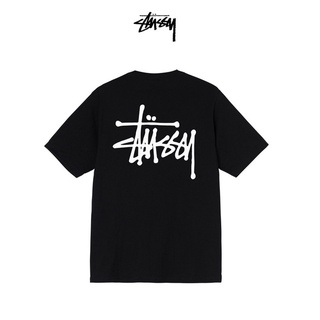 [S-5XL] เสื้อยืดแขนสั้น พิมพ์ลายโลโก้ตัวอักษร Stussy ด้านหน้า และด้านหลัง แฟชั่นฤดูใบไม้ผลิ และฤดูร้อน สําหรับผู้ชาย และ