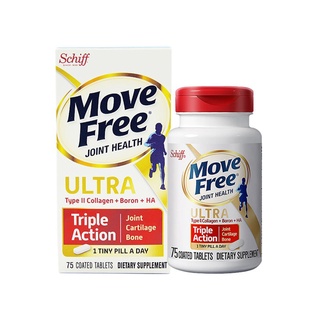 11/2024 Schiff  MoveFree Ultra Triple Action (Schiff) มูฟฟรี อาหารเสริมบำรุงไขข้อ ลดอาการปวดข้อ เข่า มี4แบบ 75เม็ด