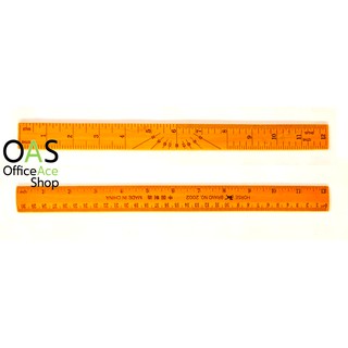 Wooden Ruler ไม้บรรทัด 30cm