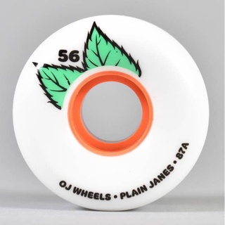 OJ 56mm Plain Jane Keyframe 87a Skateboard White