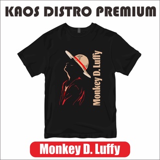 คอลูกเรือเสื้อยืด ลายอนิเมะ Monkey D Luffy One-Piece BA021S-5XL