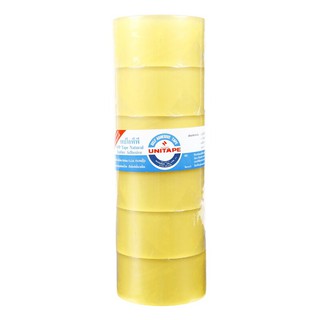 เทปโอพีพี 2นิ้วx45หลา (แพ็ค6ม้วน) สีใส ยูนิเทป Non Series OPP Tape 2 inch x45 yd (6 / pack) Clear Uni Tape Non Series