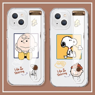 สายรัดข้อมือ การ์ตูน น่ารัก สนูปปี้ ชาร์ลี เคส Samsung Galaxy note8 note9 s10 plus s10 lite + s20 s20fe fe s21 fe s22 plus ultra note10 lite plus  note 20 ultra CASE โปร่งใส นางแบบคู่ ซิลิกาเจล ผู้หญิง ชาย เปลือกนิ่ม เคส