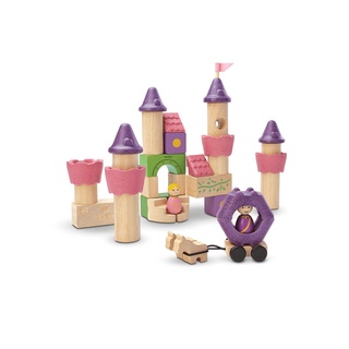 PlanToys 5650 Fairy Tale Blocks ของเล่นไม้ บล๊อกไม้ ปราสาท เจ้าหญิง ของเล่นสำหรับเด็ก 3 ขวบขึ้นไป