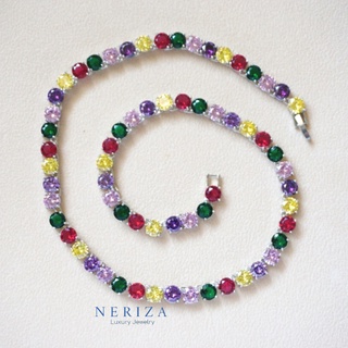 Neriza Jewelry/ชุดเครื่องประดับเจ้าสาว เครื่องประดับออกงาน เพชรสังเคราะห์เกรดพรีเมี่ยมเทียบเท่าเพชรแท้ จัดส่งฟรีNZC045