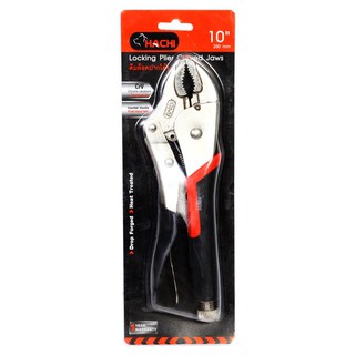 pliers 10" CURVED JAW HC LOCKING PLIER Hand tools Hardware hand tools คีม คีมล็อก ปากโค้ง HACHI 10 นิ้ว เครื่องมือช่าง เ