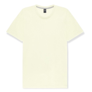 เสื้อยืดแขนสั้น คอกลม สีครีม