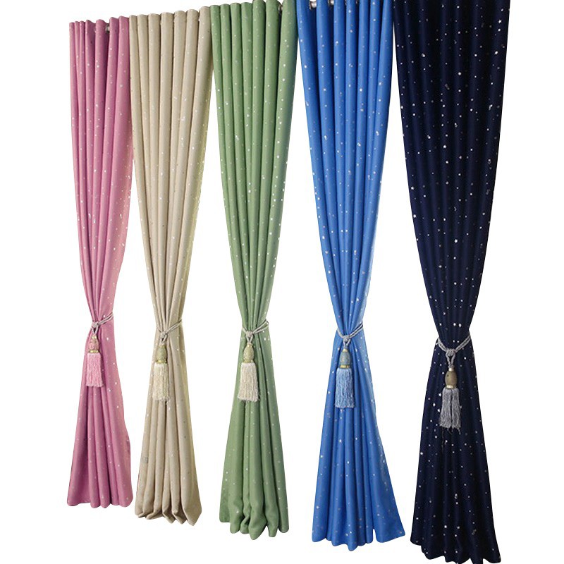 Wardrobe ผ้าม่านประตูหน้าต่างกั้นห้องรูปดาวสำหรับตกแต่ง 1 ผืน (130cm x 90cm / 250cm x 90cm) สินค้ามี