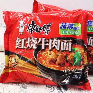 E21มาม่า บะหมี่กึ่งสำเร็จรูป รสเนื้อตุ๋น(红烧牛肉面) ขนาด 105g น้…