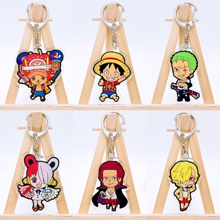 One PIECE พวงกุญแจอะคริลิค รูปลิง 12 สไตล์ พวงกุญแจอะคริลิค รูปลูฟี่ Roronoa Zoro Tony Tony Chopper Nami Sanji สําหรับแฟนคลับ