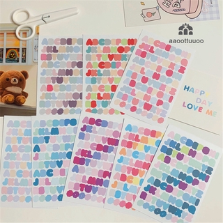 1 Sheet DIY Stickers Colorful Cute Cartoon Decorative Sticker Stationary School Supplies