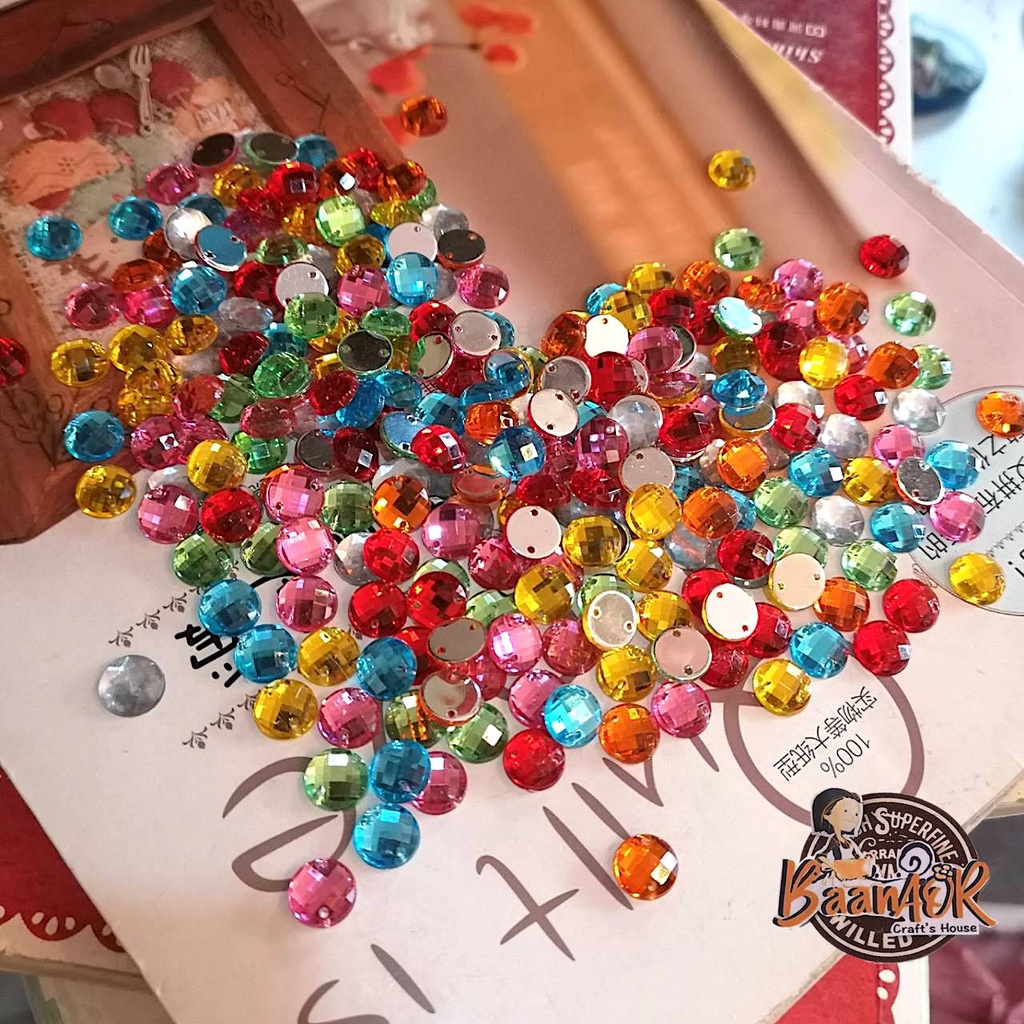 10mm จำนวน 30 อัน พลอย หยดน้ำ เพชร เทียม ครึ่งซีก ตกแต่ง ตละสี ขนาดกว้าง 10 มิล ราคา 18 บาท