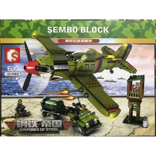 SEMBO 101382 ตัวต่อเลโก้จีน lego เลโก้ทหาร สงคราม เครื่องบินรบ