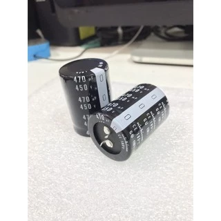 คาปาซิเตอร์ 470uF 450V. (35x50) สีดำ Capacitor 470ไมโคร 450โวล์ต , คาปาตู้เชื่อม