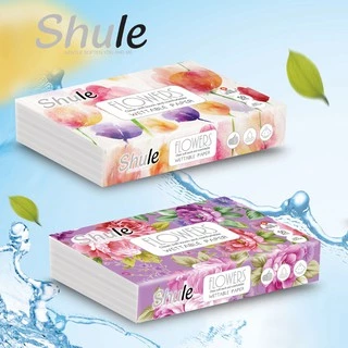 กระดาษทิชชู่ 1ห่อ 240แผ่น ไร้ฝุ่น อ่อนโยนต่อผิว หนา3ชั้น Shule กระดาษเช็ดมือ กระดาษเช็ดปาก ทิชชู่ กระดาษ