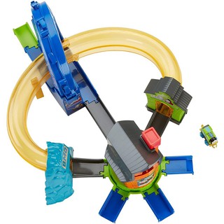 Thomas &amp; Friends™ โทมัส แอนด์ เฟรนด์ Thomas &amp; Friends MINIS Boost n Blast Stunt Set เซ็ทรถไฟ รถไฟวิ่งราง รถไฟของเล่น