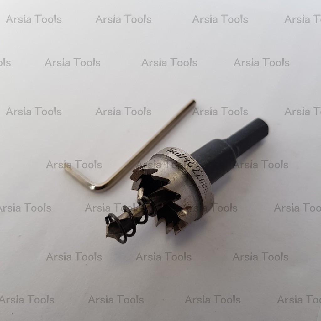 โฮลซอ เจาะเหล็ก 22มิล HSS Hole saw 22mm.