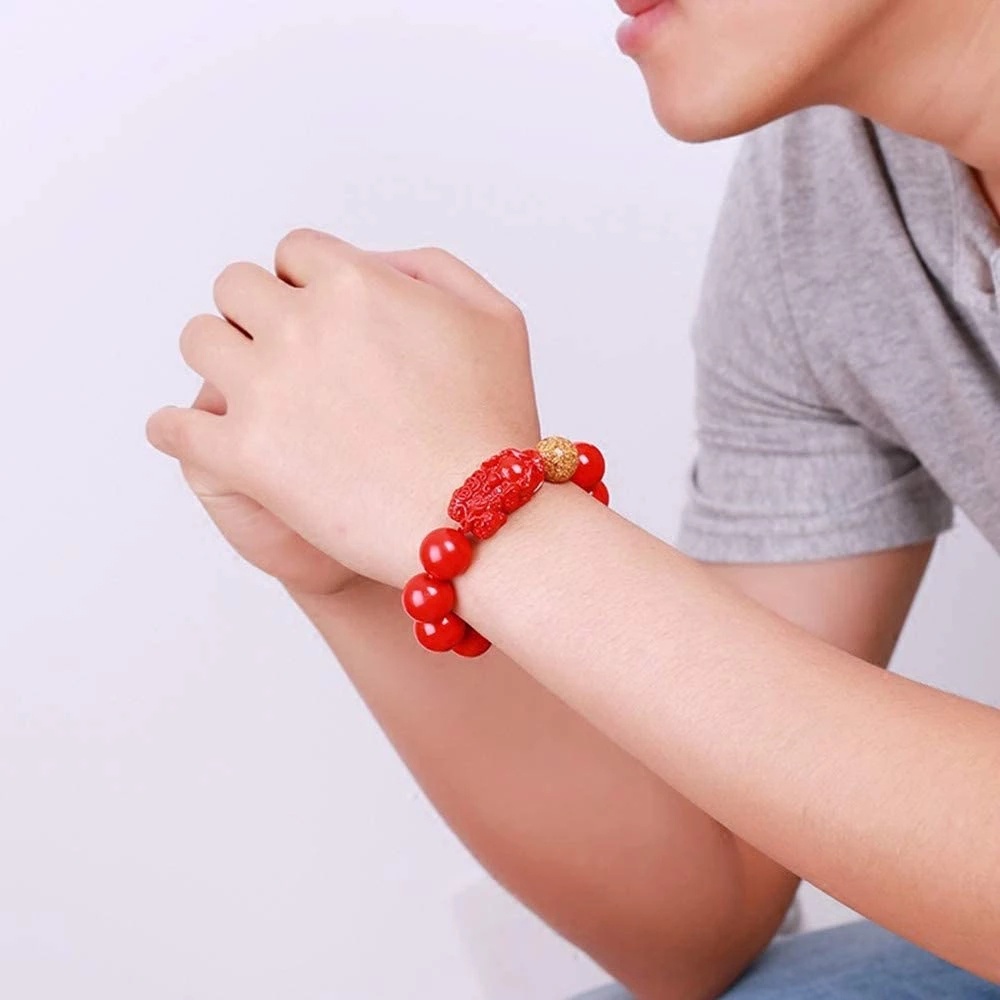 สร้อยข้อมือ ลูกปัดหินออบซิเดียน เสริมฮวงจุ้ย นําโชค สีดํา สีทอง สําหรับผู้หญิง และผู้ชาย มี 19 แบบ