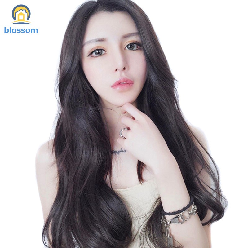 Hair Extensions Long Curly Wig Clips For Women Hair Cosplay Black